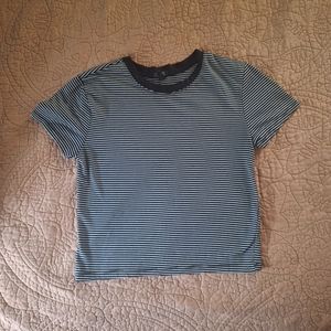 Black and White Striped Top Size M